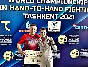  Боец клуба Алмаз – Серебро на Чемпионате Мира по рукопашному бою.